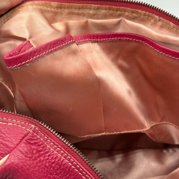 Pulicati Soft Leather Pink Satchel Bag - Picture 11 of 16